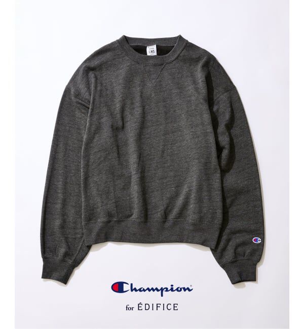 EDIFICE「《予約》Champion / チャンピオン for EDIFICE「L.W.D.」Crew Sweat」|スウェット・ジャージ|グレー