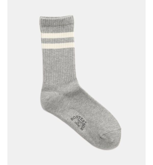 JOURNAL STANDARD relume「【ROSTER SOX /ロスターソックス】LINE SOCKS」|ソックス|グレー
