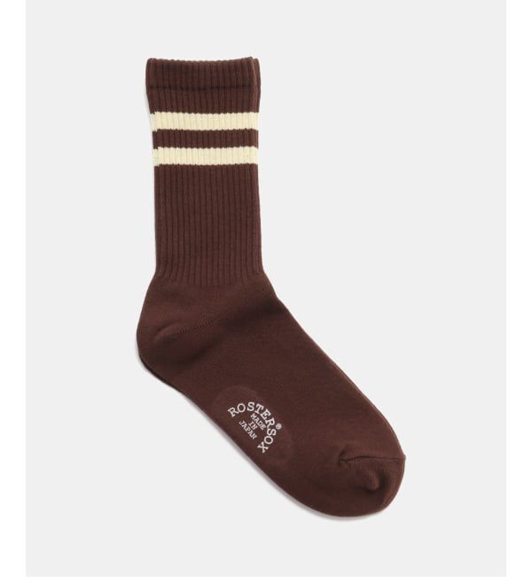 JOURNAL STANDARD relume「【ROSTER SOX /ロスターソックス】LINE SOCKS」|ソックス|ブラウン