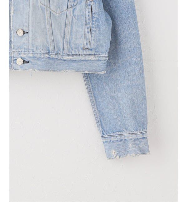 JOURNAL STANDARD「【HOLIDAY/ホリデイ】 DAMAGE DENIM PADDED SHOULDER JAC」|デニムジャケット|