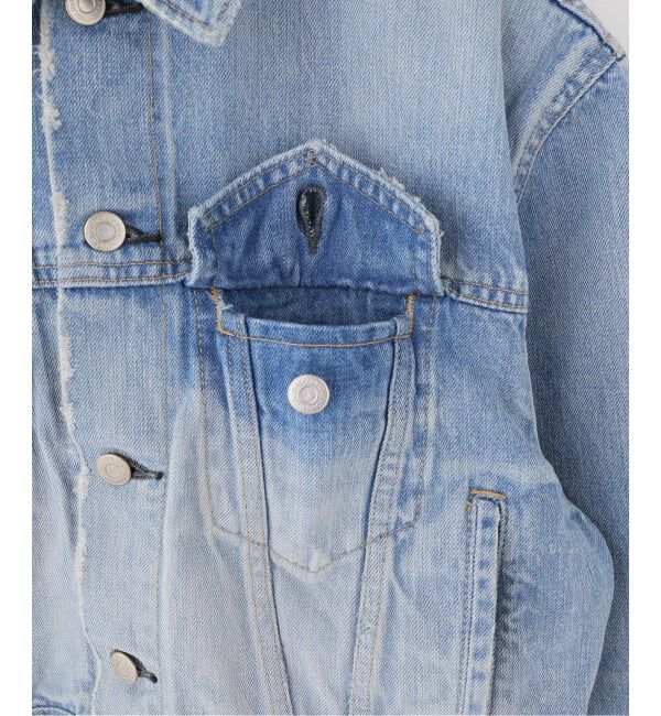JOURNAL STANDARD「【HOLIDAY/ホリデイ】 DAMAGE DENIM PADDED SHOULDER JAC」|デニムジャケット|