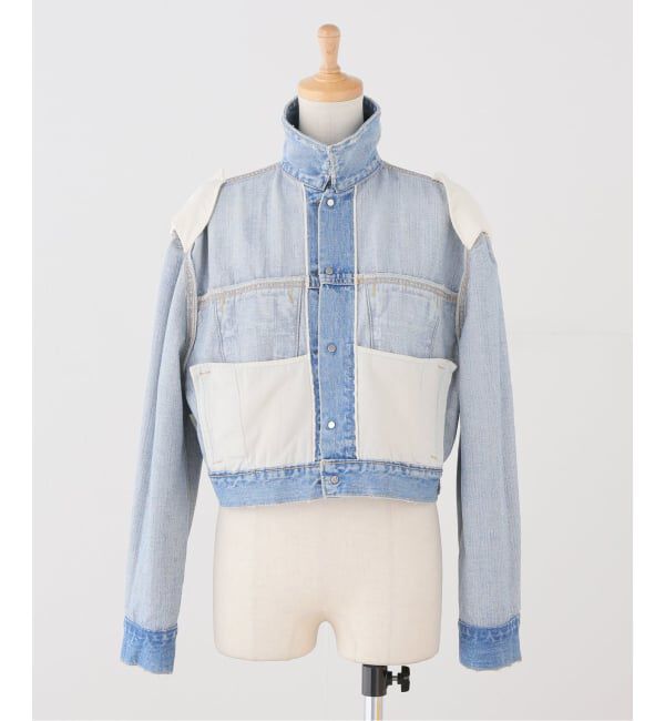 JOURNAL STANDARD「【HOLIDAY/ホリデイ】 DAMAGE DENIM PADDED SHOULDER JAC」|デニムジャケット|