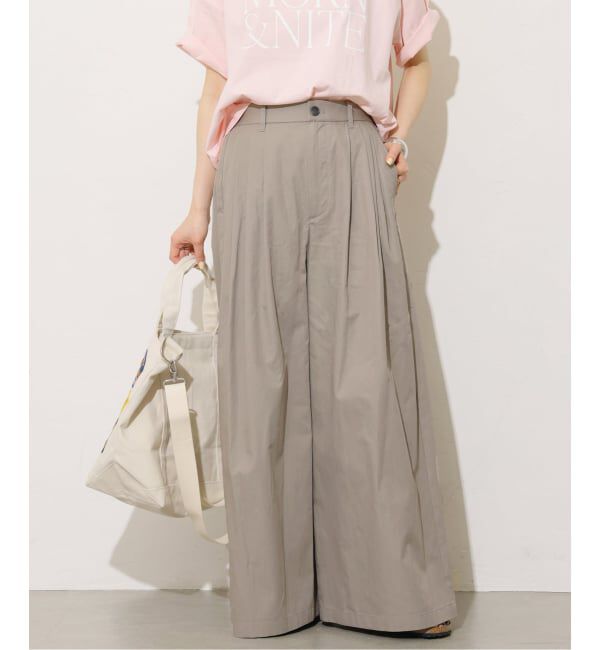 JOURNAL STANDARD relume「コットンリネンタックワイドパンツ」|その他|