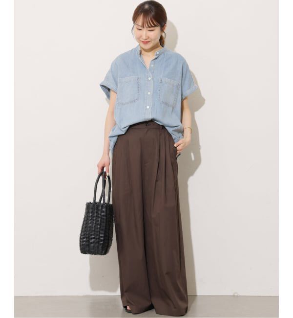 JOURNAL STANDARD relume「コットンリネンタックワイドパンツ」|その他|