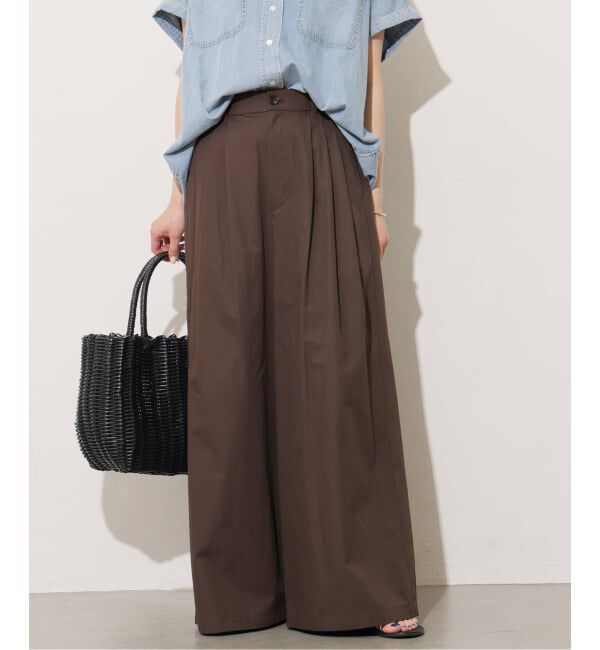 JOURNAL STANDARD relume「コットンリネンタックワイドパンツ」|その他|