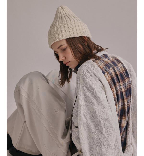 journal standard luxe「【HIGHLAND2000】 2 END RIB CAP」|ニット帽|ナチュラル