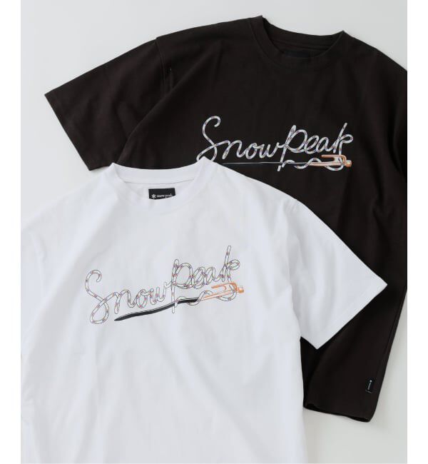 JOURNAL STANDARD relume「Snow Peak / スノーピーク 別注 ペグ＆ロープ ロゴTシャツ」|Tシャツ・カットソー|