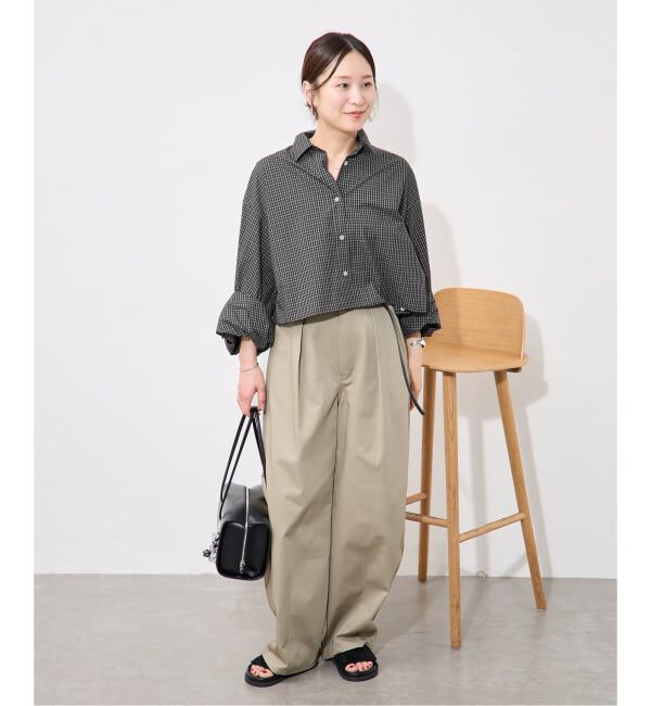 JOURNAL STANDARD「UTILITY TYPEWRITER クロップドシャツ」|シャツ・ブラウス|