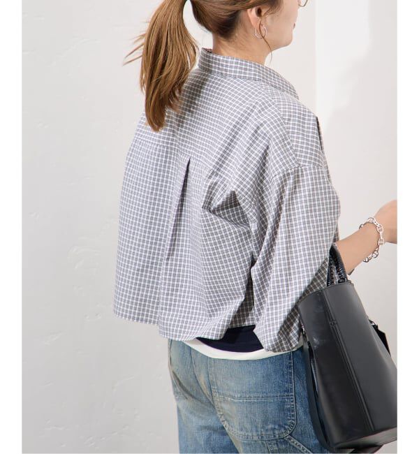 JOURNAL STANDARD「UTILITY TYPEWRITER クロップドシャツ」|シャツ・ブラウス|
