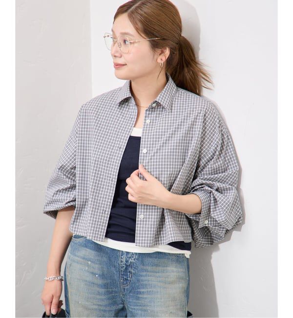 JOURNAL STANDARD「UTILITY TYPEWRITER クロップドシャツ」|シャツ・ブラウス|