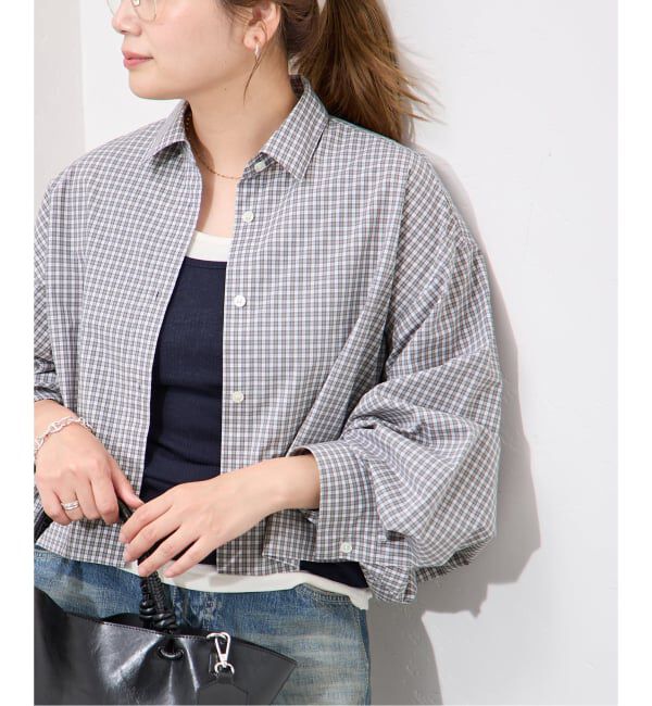 JOURNAL STANDARD「UTILITY TYPEWRITER クロップドシャツ」|シャツ・ブラウス|