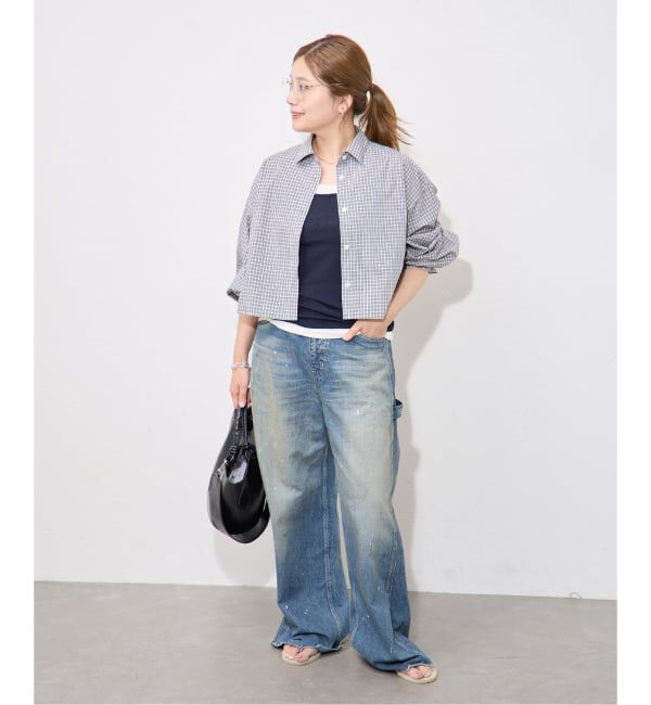 JOURNAL STANDARD「UTILITY TYPEWRITER クロップドシャツ」|シャツ・ブラウス|