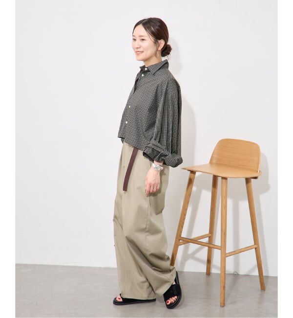 JOURNAL STANDARD「UTILITY TYPEWRITER クロップドシャツ」|シャツ・ブラウス|