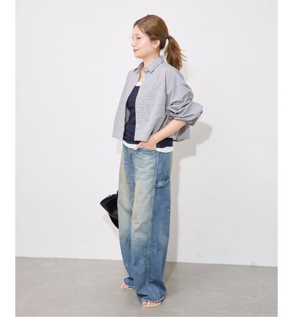JOURNAL STANDARD「UTILITY TYPEWRITER クロップドシャツ」|シャツ・ブラウス|