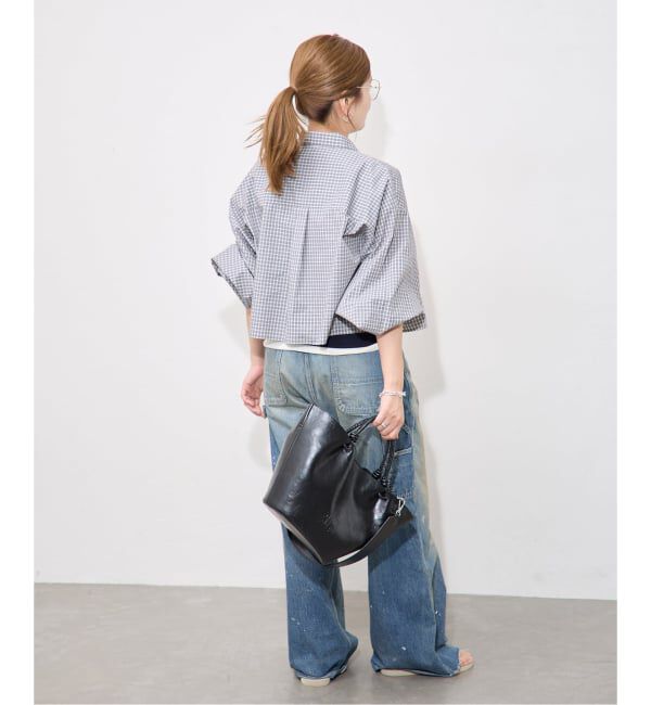 JOURNAL STANDARD「UTILITY TYPEWRITER クロップドシャツ」|シャツ・ブラウス|