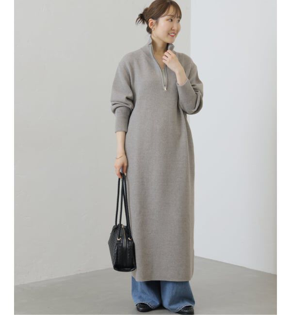JOURNAL STANDARD relume「《WEB限定追加予約3》スウェットライクハーフジップワンピース」|ワンピース|