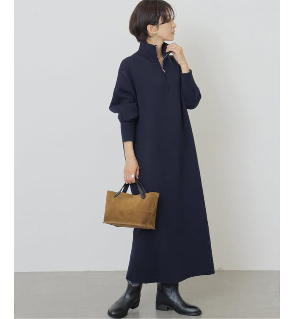JOURNAL STANDARD relume「《WEB限定追加予約3》スウェットライクハーフジップワンピース」|ワンピース|