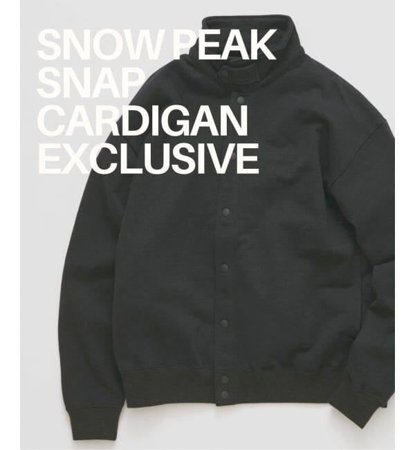 JOURNAL STANDARD「《予約》snow peak / スノーピーク 別注 スナップ カーディガン」|カーディガン|ブラック A