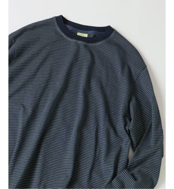 JOURNAL STANDARD relume「《予約》米富繊維 / Yonetomi 別注 ガーメントダイ ボーダー ロンT」|Tシャツ・カットソー|