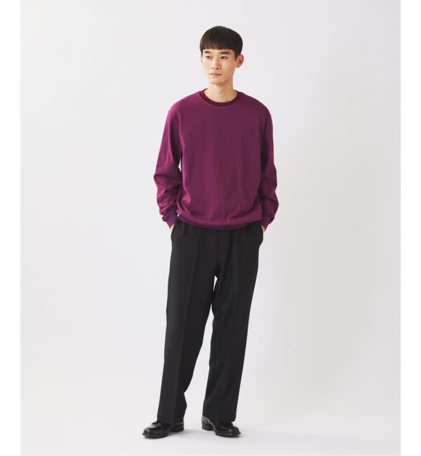 JOURNAL STANDARD relume「《予約》米富繊維 / Yonetomi 別注 ガーメントダイ ボーダー ロンT」|Tシャツ・カットソー|