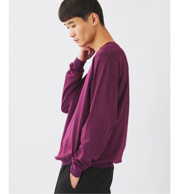 JOURNAL STANDARD relume「《予約》米富繊維 / Yonetomi 別注 ガーメントダイ ボーダー ロンT」|Tシャツ・カットソー|