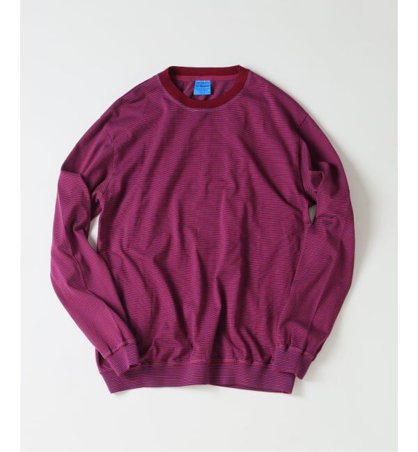 JOURNAL STANDARD relume「《予約》米富繊維 / Yonetomi 別注 ガーメントダイ ボーダー ロンT」|Tシャツ・カットソー|