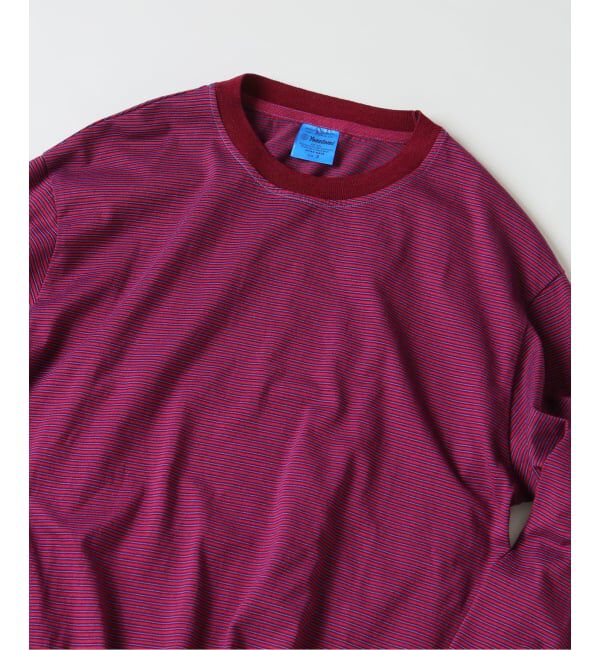 JOURNAL STANDARD relume「《予約》米富繊維 / Yonetomi 別注 ガーメントダイ ボーダー ロンT」|Tシャツ・カットソー|