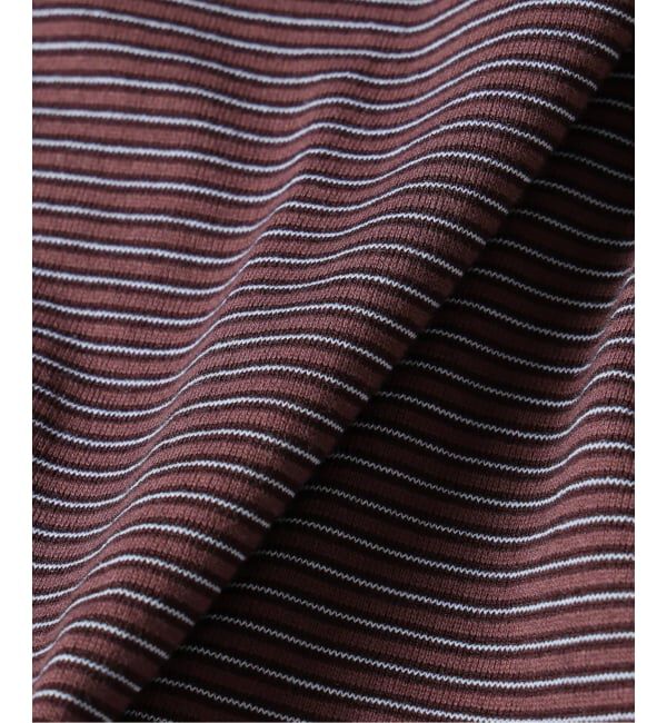 JOURNAL STANDARD relume「《予約》米富繊維 / Yonetomi 別注 ガーメントダイ ボーダー ロンT」|Tシャツ・カットソー|
