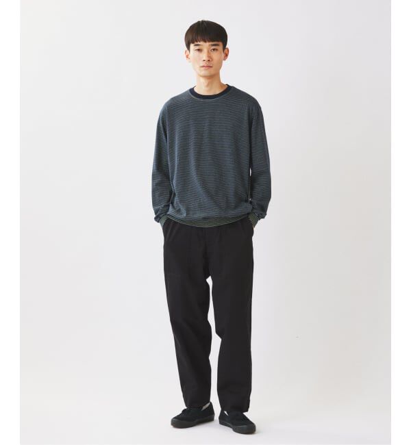 JOURNAL STANDARD relume「《予約》米富繊維 / Yonetomi 別注 ガーメントダイ ボーダー ロンT」|Tシャツ・カットソー|