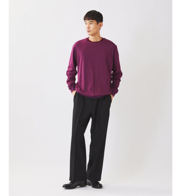 JOURNAL STANDARD relume「《予約》米富繊維 / Yonetomi 別注 ガーメントダイ ボーダー ロンT」|Tシャツ・カットソー|