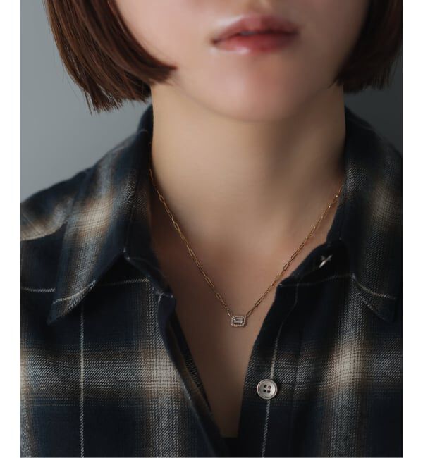 Lilas by Spick&Span「アップグレードホワイトトパーズネックレス K18」|ネックレス|