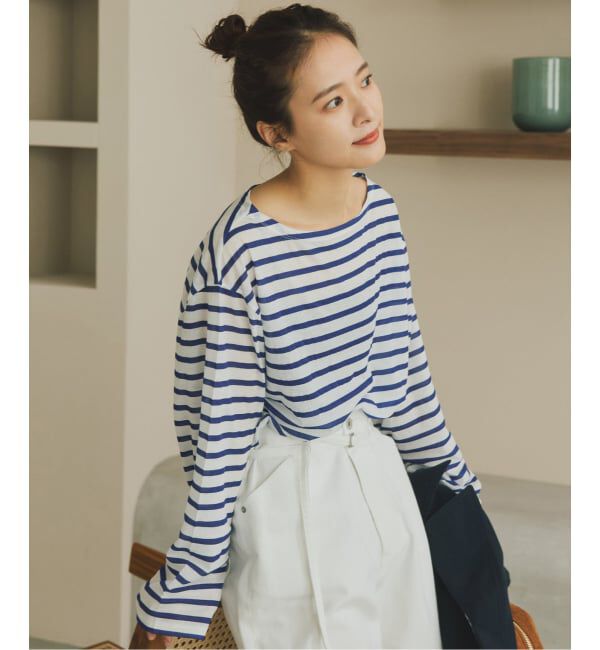 Spick and Span「シアーボーダーTシャツ」|Tシャツ・カットソー|