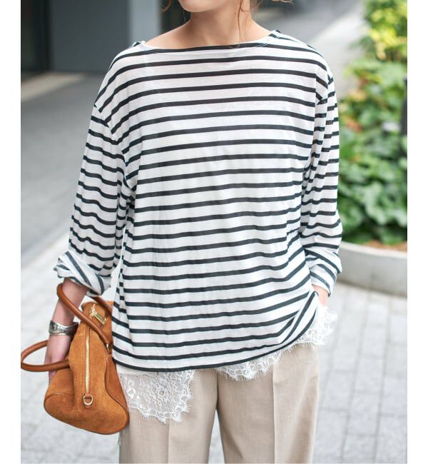 Spick and Span「シアーボーダーTシャツ」|Tシャツ・カットソー|