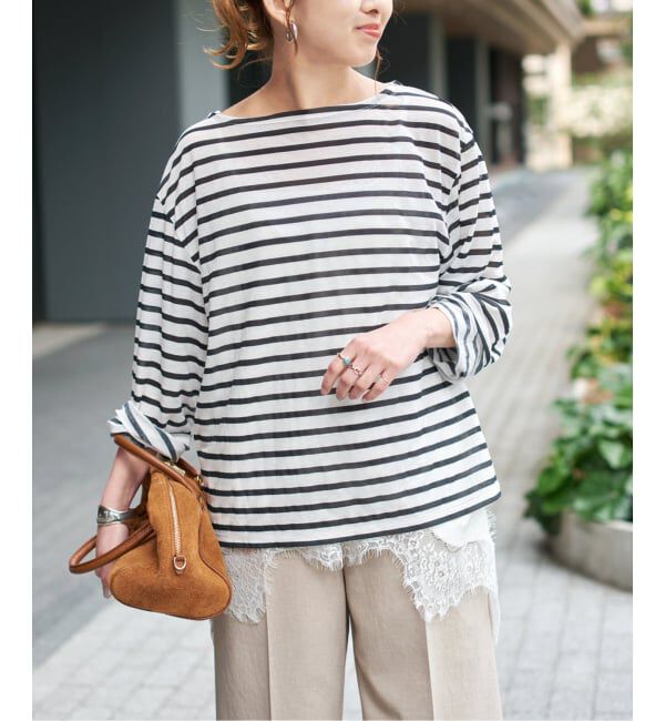 Spick and Span「シアーボーダーTシャツ」|Tシャツ・カットソー|