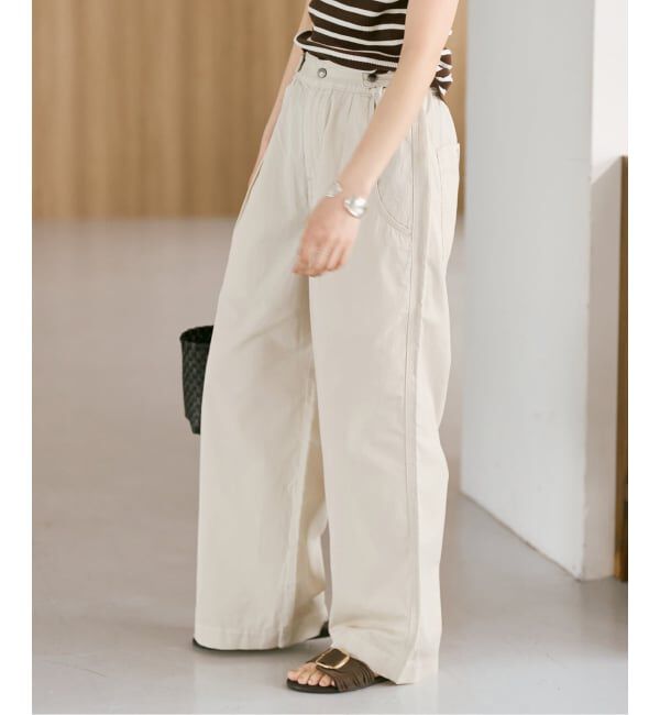 Spick and Span「ライトコットンストレートパンツ」|その他|