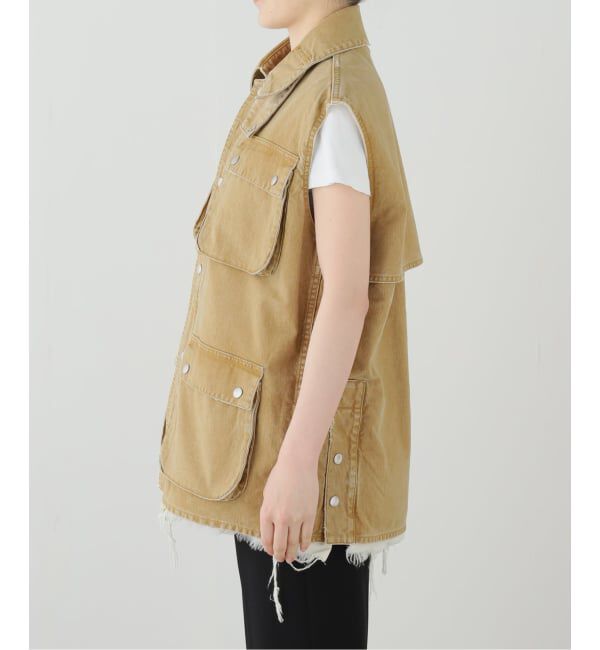FRAMeWORK「JANE SMITH/ジェーンスミス sulfur dye heavy duvk cloth o」|ダウンベスト・ベスト|