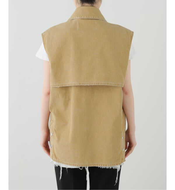 FRAMeWORK「JANE SMITH/ジェーンスミス sulfur dye heavy duvk cloth o」|ダウンベスト・ベスト|