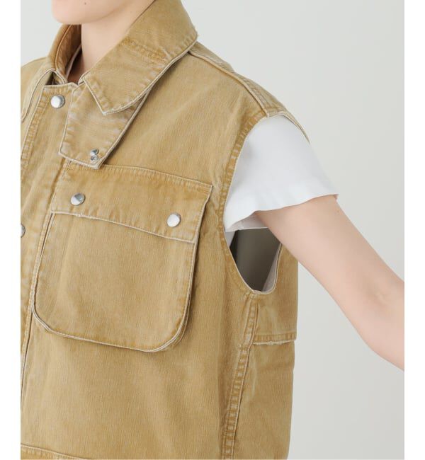 FRAMeWORK「JANE SMITH/ジェーンスミス sulfur dye heavy duvk cloth o」|ダウンベスト・ベスト|