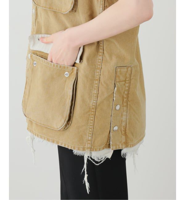 FRAMeWORK「JANE SMITH/ジェーンスミス sulfur dye heavy duvk cloth o」|ダウンベスト・ベスト|