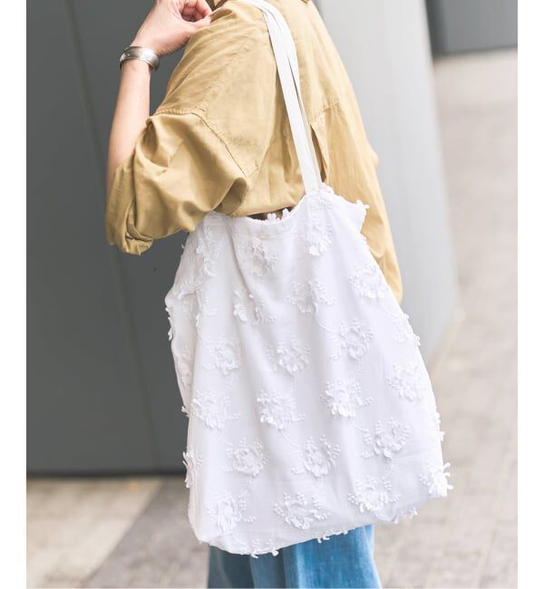 Spick and Span「《新色有り別注 / 追加》crinkle crinkle crinkle 3D embroidery TOTE*Re」|トートバッグ|