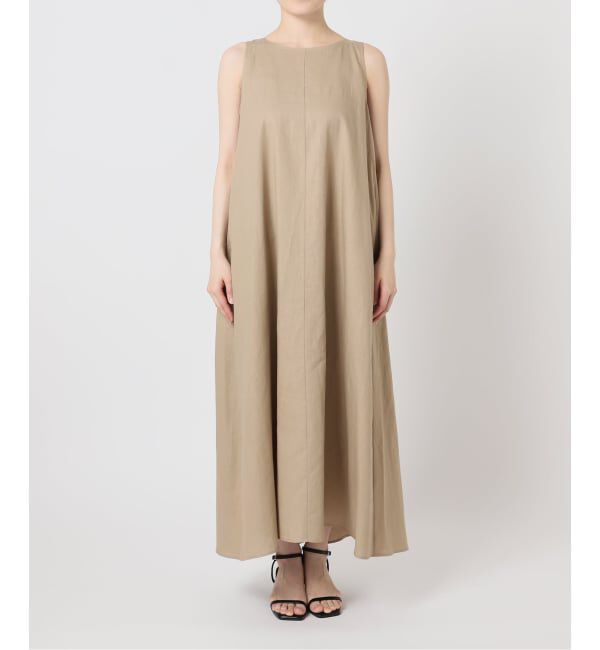 U by SPICK&SPAN「コットンリネンバックギャザーワンピース」|ワンピース|