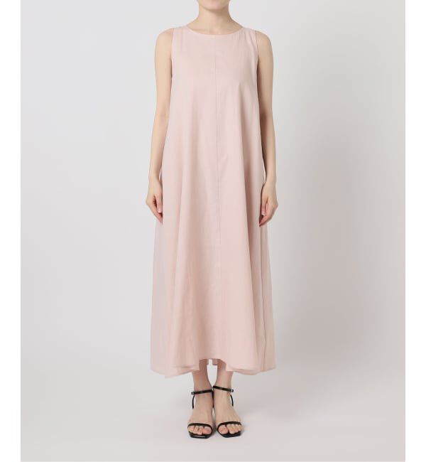 U by SPICK&SPAN「コットンリネンバックギャザーワンピース」|ワンピース|