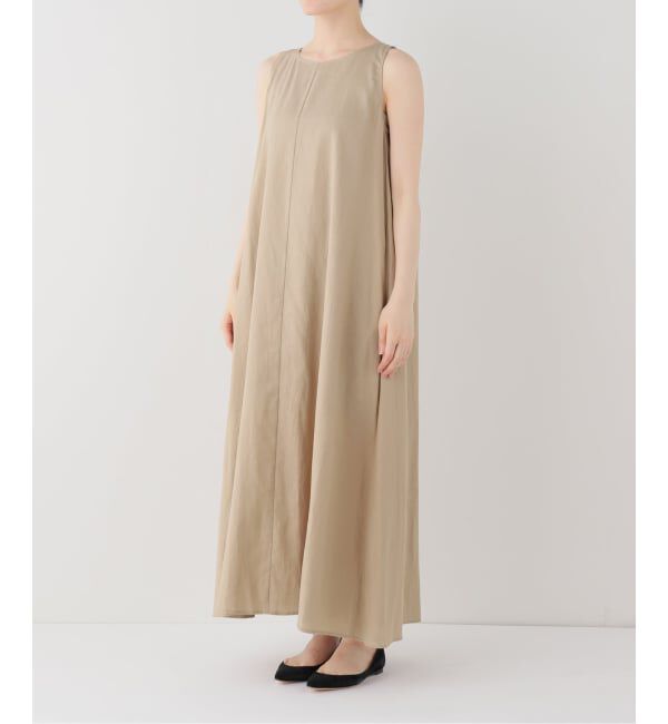 U by SPICK&SPAN「コットンリネンバックギャザーワンピース」|ワンピース|