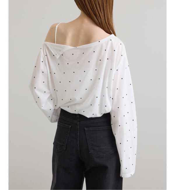 U by SPICK&SPAN「《追加 / 予約》アシメオフショルオーバーカットソー」|Tシャツ・カットソー|