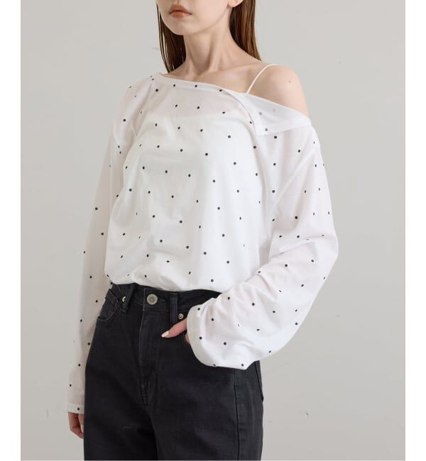 U by SPICK&SPAN「《追加 / 予約》アシメオフショルオーバーカットソー」|Tシャツ・カットソー|