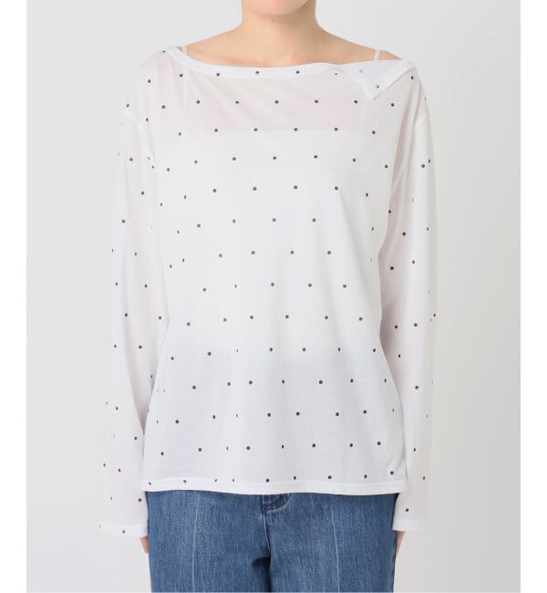 U by SPICK&SPAN「《追加 / 予約》アシメオフショルオーバーカットソー」|Tシャツ・カットソー|