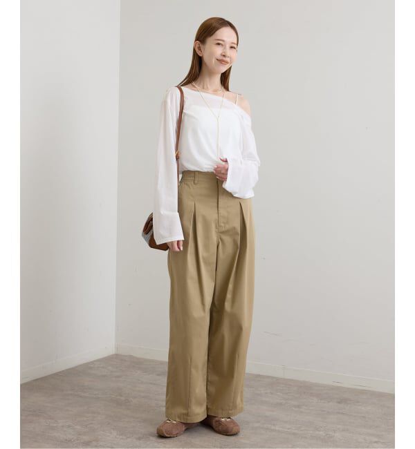 U by SPICK&SPAN「《追加 / 予約》アシメオフショルオーバーカットソー」|Tシャツ・カットソー|
