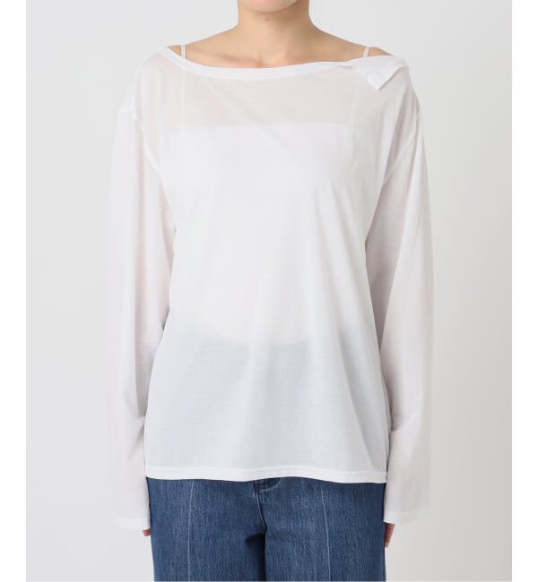 U by SPICK&SPAN「《追加 / 予約》アシメオフショルオーバーカットソー」|Tシャツ・カットソー|