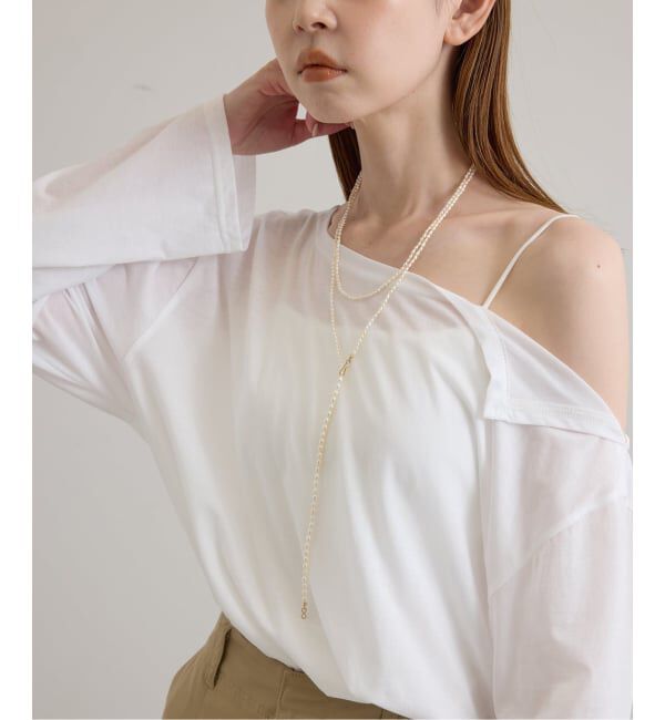 U by SPICK&SPAN「《追加 / 予約》アシメオフショルオーバーカットソー」|Tシャツ・カットソー|