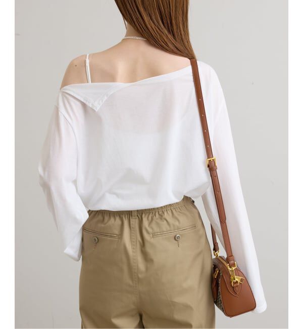 U by SPICK&SPAN「《追加 / 予約》アシメオフショルオーバーカットソー」|Tシャツ・カットソー|